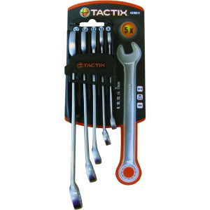 Tactix 5pc Combination Spanner Set - Metric