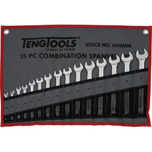 Teng 15pc Combination Metric Spanner Set w/Wallet 5.5-19mm