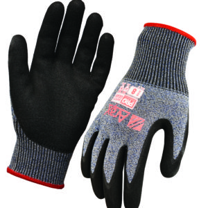 Cut Resistant Wet Grip Liner Glove with Nitrile Dip Palm