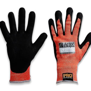 Cut Resistant Red Liner Glove with Polyurethane/Nitrile foam dip palm