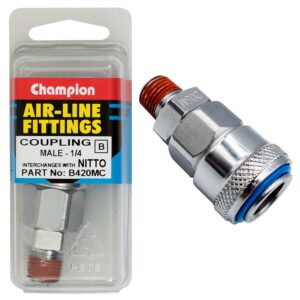 Champion 1/4in Male Air -Line Coupling Nitto