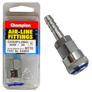 Champion 3/8in Hose Barb Air -Line Coupling Nitto
