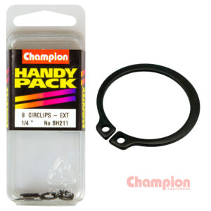 Champion Circlips-External Shaft-1/4in (STW6)