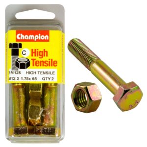 Champion 12 x 65 Bolt And Nut (C) - GR8.8