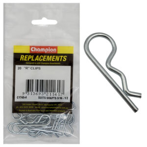 Champion R-Clip To Suit 5/16in To 1/2in Shaft Dia. -20pk