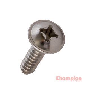 Champion SS Mushroom Head S/Tapping Screw 3.5x9.5mm - 316/A4