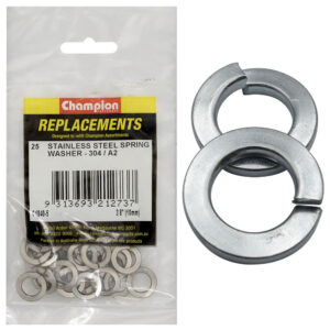 Champion 3/8in (M10) Stainless Spring Washer 304/A2 -25pk
