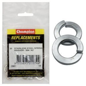 Champion 7/16in Stainless Spring Washer 304/A2 -20pk