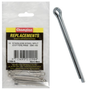 Champion 5.0 x 50mm Stainless Split (Cotter) Pin 304/A2-10pk