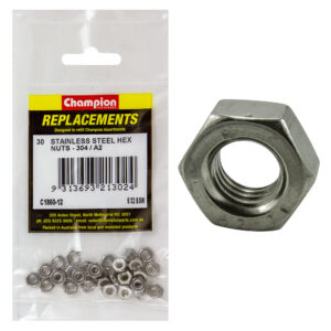 Champion 5/32in BSW Stainless Hex Nut 304/A2 -30pk