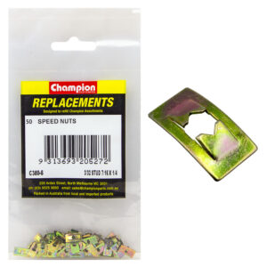Champion 3/32in Dia. x 7/16in x 1/4in Push-On Speed Nut-50pk