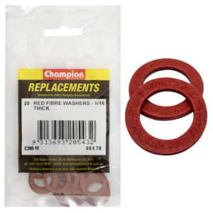 Champion 5/8in x 7/8in x 1/16in Red Fibre Washer -20pk