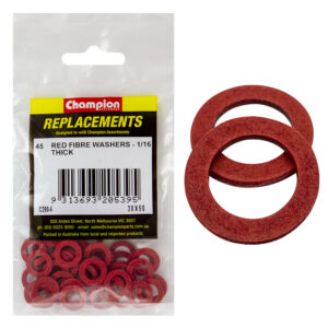 Champion 3/8in x 5/8in x 1/16in Red Fibre Washer -45pk