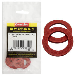 Champion 11/16in x 1-1/16in x 1/32in Red Fibre Washer -15pk