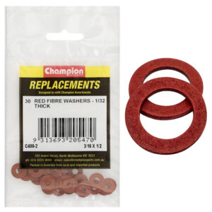 Champion 3/16in x 1/2in x 1/32in Red Fibre Washer -30pk