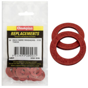 Champion 9/16in x 15/16in x 1/32in Red Fibre Washer -30pk