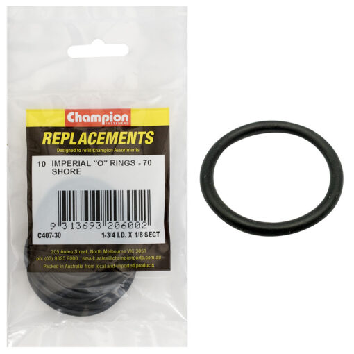 Champion 1-3/4in (I.D.) x 1/8in Imperial O-Ring -10pk
