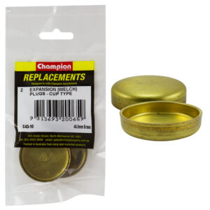 Champion 46.52mm Brass Expansion (Frost) Plug -Cup Type -2pk