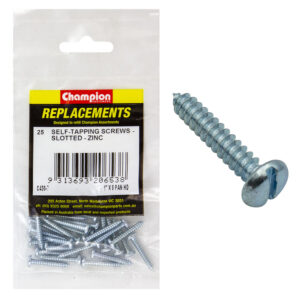 Champion 8G x 1in S/Tapping Screw Pan Head Phillips -25pk