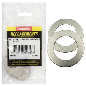 Champion 1 x 1-1/2 x 1/32in (22G) Steel Spacing Washer -15pk