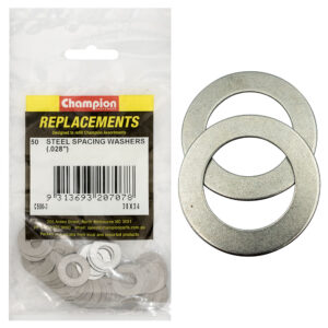 Champion 3/8 x 3/4 x 1/32in (22G) Steel Spacing Washer -50pk