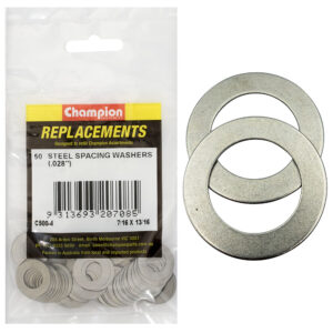 Champion 7/16 x 13/16 x1/32in(22G) Steel Spacing Washer-50pk