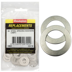 Champion 1/2 x 7/8 x 1/32in (22G) Steel Spacing Washer -50pk