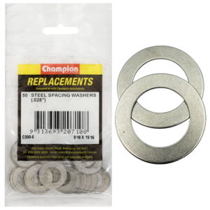 Champion 9/16 x 15/16 x1/32in(22G) Steel Spacing Washer-50pk