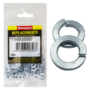 Champion 1/4in Flat Section Spring Washer -100pk
