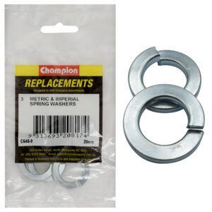 Champion 20mm Flat Section Spring Washer -3pk