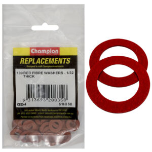 Champion 5/16in x 5/8in x 1/32in Red Fibre Washer -100pk