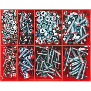 Champion 300pc Roofing Bolt & Nut Assortment (10 Sizes)