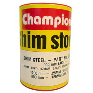 Champion Steel Shim Assortment 60mm Wide Roll (4 Sizes)