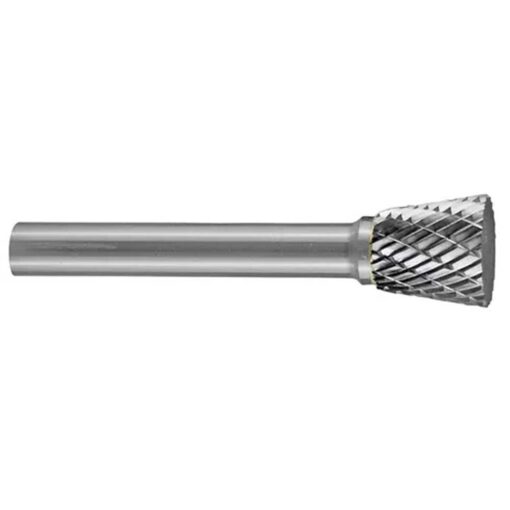 Holemaker Carbide Burr 1/2x1/2x1/4in Inverted Cone Shape DC
