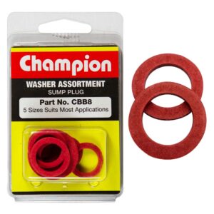Champion 10Pc Fibre Sump Plug Washer Assortment
