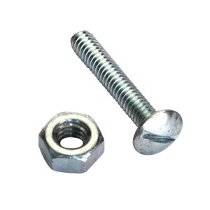 Champion 3/16in x 1- 1/2in UNC Roofing Set Screw & Nut-50pk