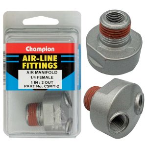 Champion 1/4in Universal Air Line Manifold 1-in-2-Out Female