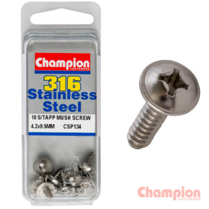 Champion S/Tapping Screws - Mushroom Head - 4.2 x 9.5mm