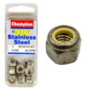 Champion 1/4in UNC Hex Nyloc Nut 316/A4 (C)