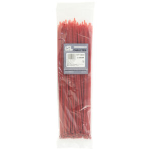 ISL 380 x 4.8mm Nylon Cable Tie - Red - 100pk