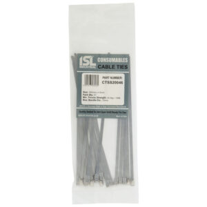 ISL 200 x 4.6mm 316 Stainless Cable Tie - 20pk
