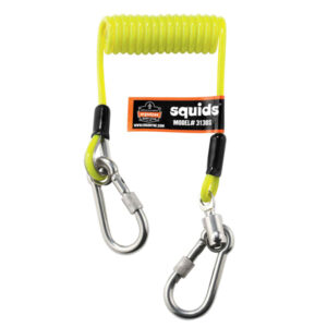 ERGODYNE COILED CABLE DUAL S/S CARABINEER 0.9KG