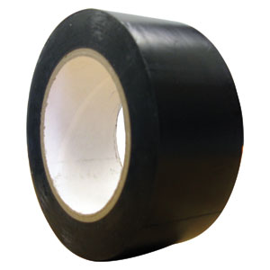 UCC 200 Micron PVC Overwrap Tape 50mm x 30m (Black)