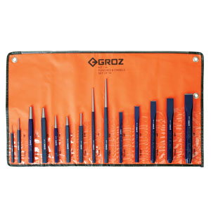 Groz 14pc Punch And Chisel Set