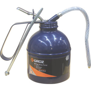 GROZ 200ML/6OZ OIL CAN W/ FLEX & RIGID SPOUT