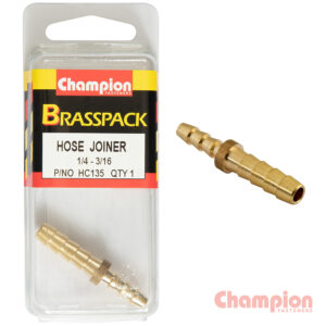 Champion Hose Joiner Brass Reducing 1/4 - 3/16