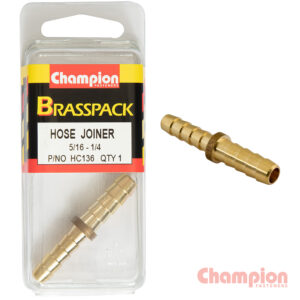 Champion Hose Joiner Brass Reducing 5/16 - 1/4