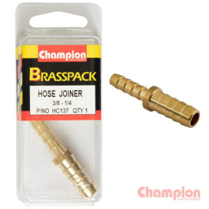 Champion Hose Joiner Brass Reducing 3/8 - 1/4