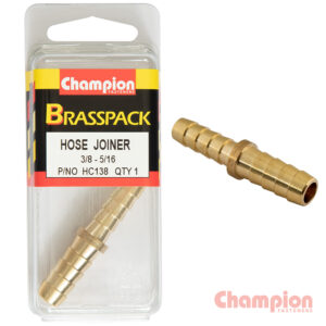 Champion Hose Joiner Brass Reducing 3/8 - 5/16