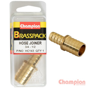 Champion Hose Joiner Brass Reducing 3/4 - 1/2